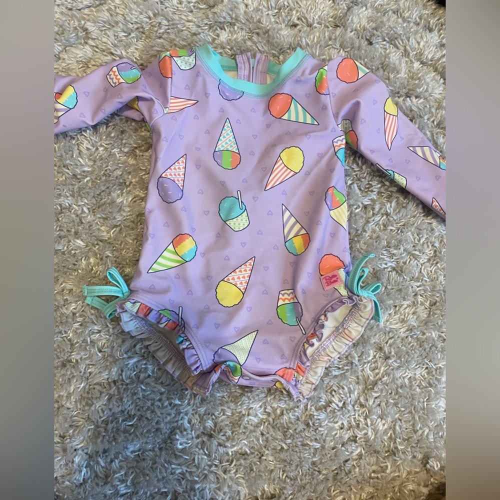 EUC 12-18m Ruffle Butts Swimsuit